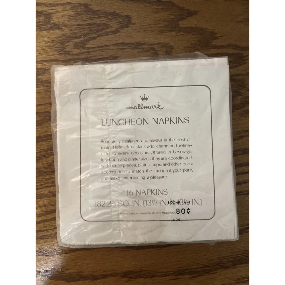 Three Packs Of Vintage Hallmark‎ Luncheon Holiday Themed Napkins. New !